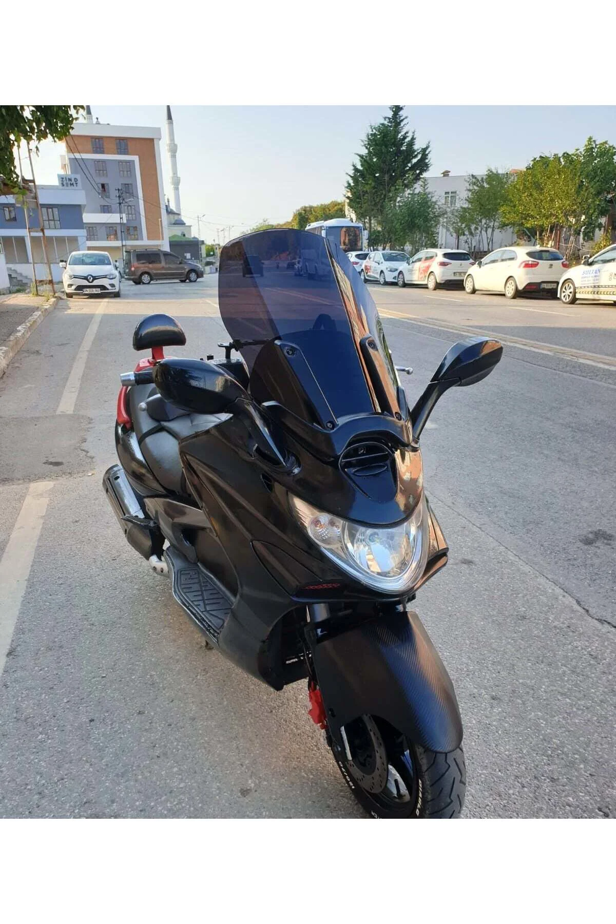 Kymco Xciting 250 İ Ön Cam 2008-2012 Model 62cm Siyah Renkli 4mm