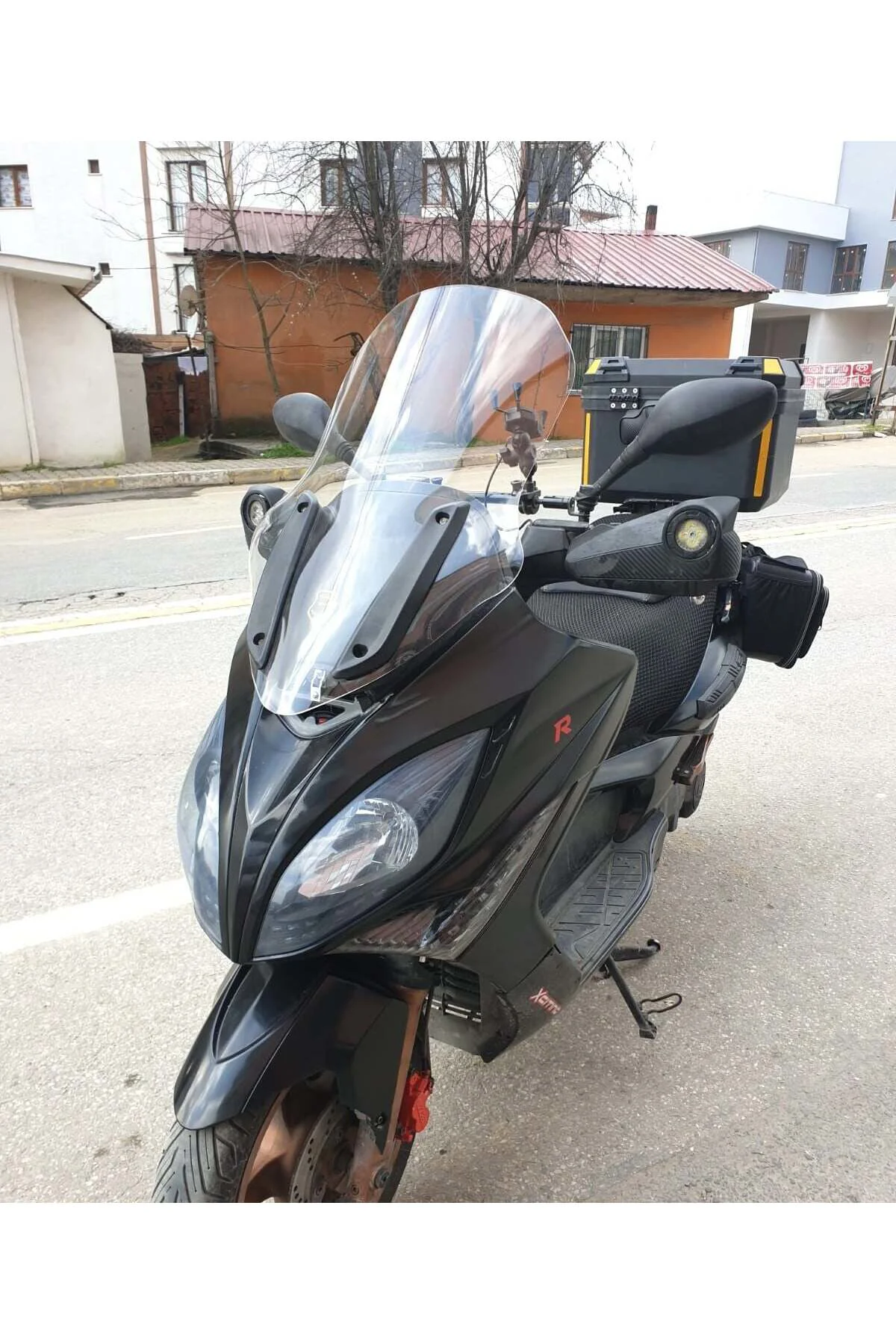 Kymco Xciting 250 R Ön Cam 2010-2011 Model 72cm Şeffaf Renkli 4mm