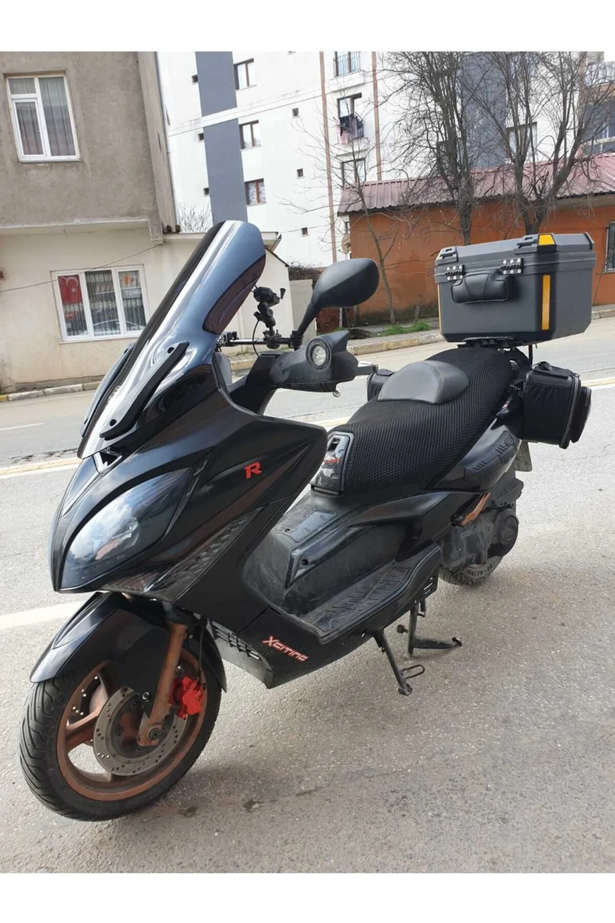 Kymco Xciting 250 R Ön Cam 2010-2011 Model 72cm Siyah Renkli 4mm UZUN