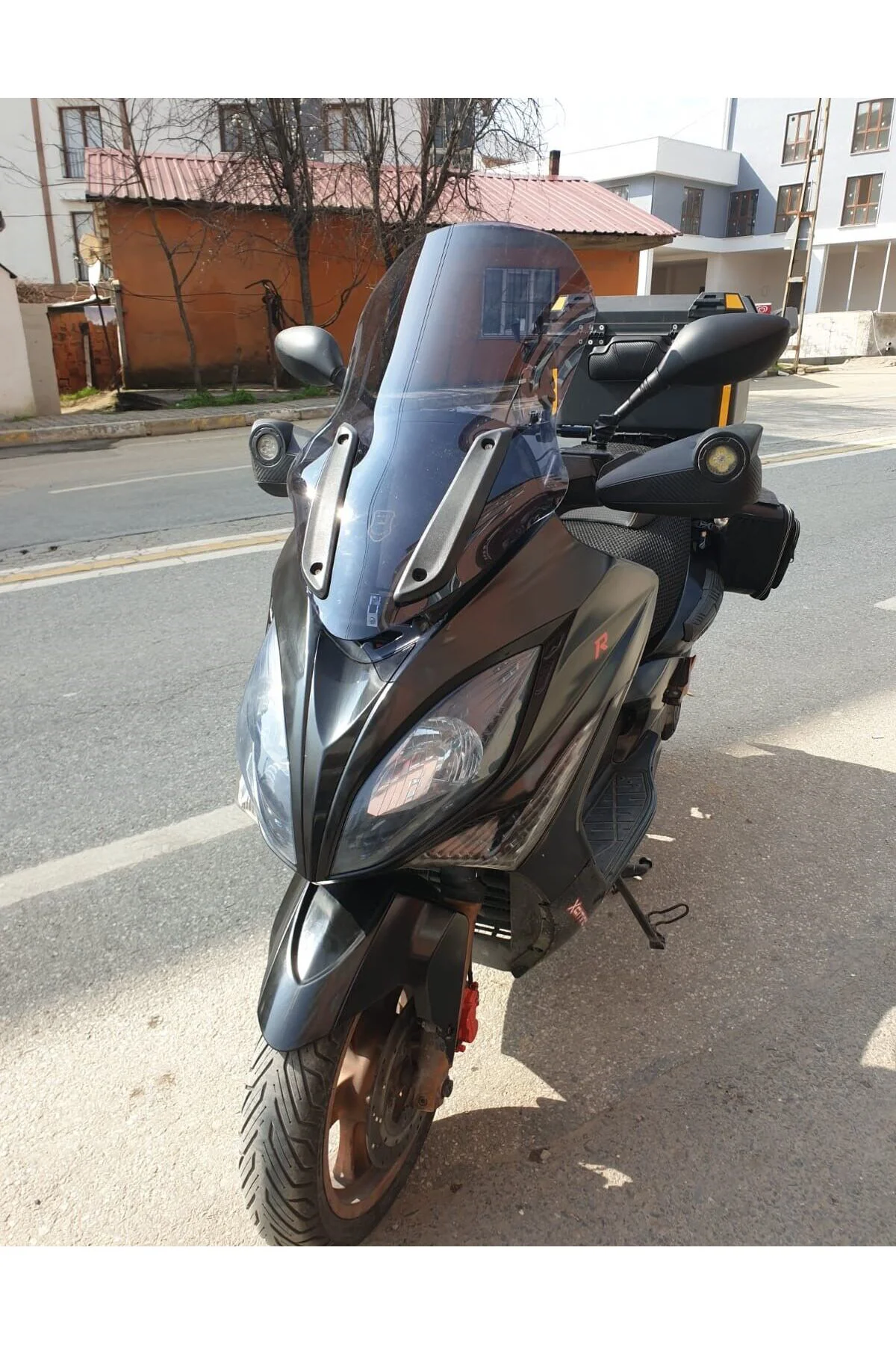 Kymco Xciting 400 İ Ön Cam 2008-2017 Model 72cm Füme Renkli 4mm U