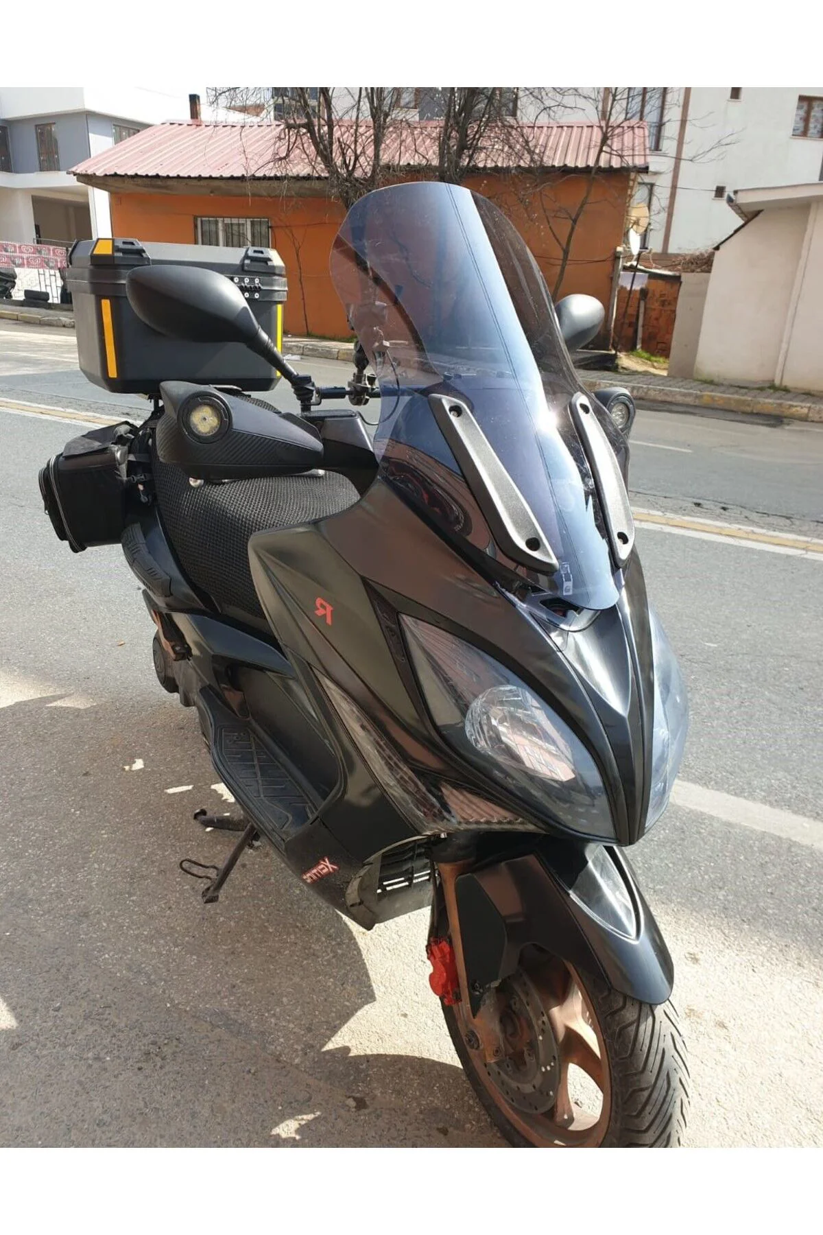 Kymco Xciting 400 İ Ön Cam 2008-2017 Model 72cm Füme Renkli 4mm U