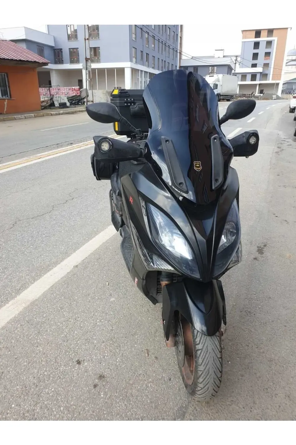 Kymco Xciting 400 İ Ön Cam 2008-2017 Model 72cm Siyah Renkli 4mm