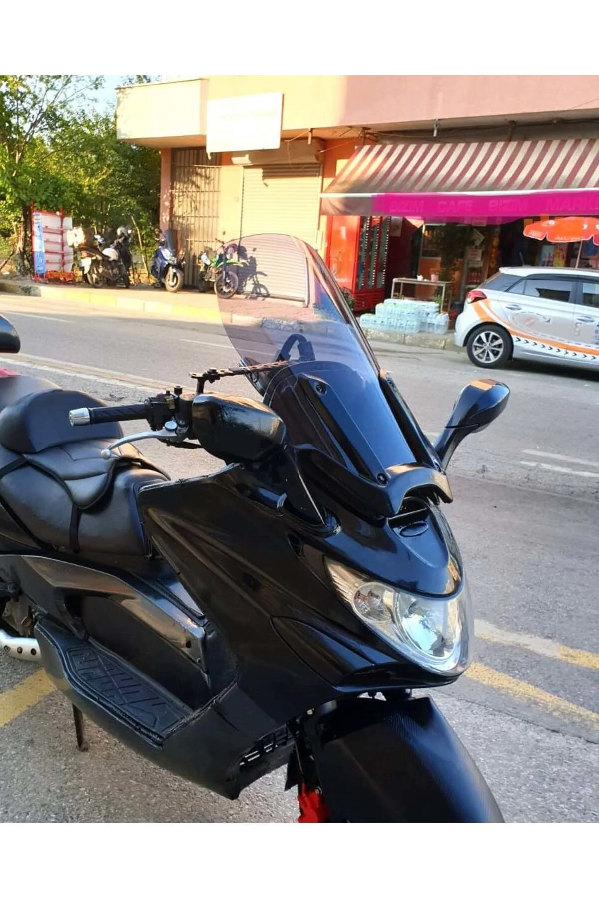 Kymco Xciting 500 İ Ön Cam 2008-2012 Model 62cm Füme Renkli 4mm