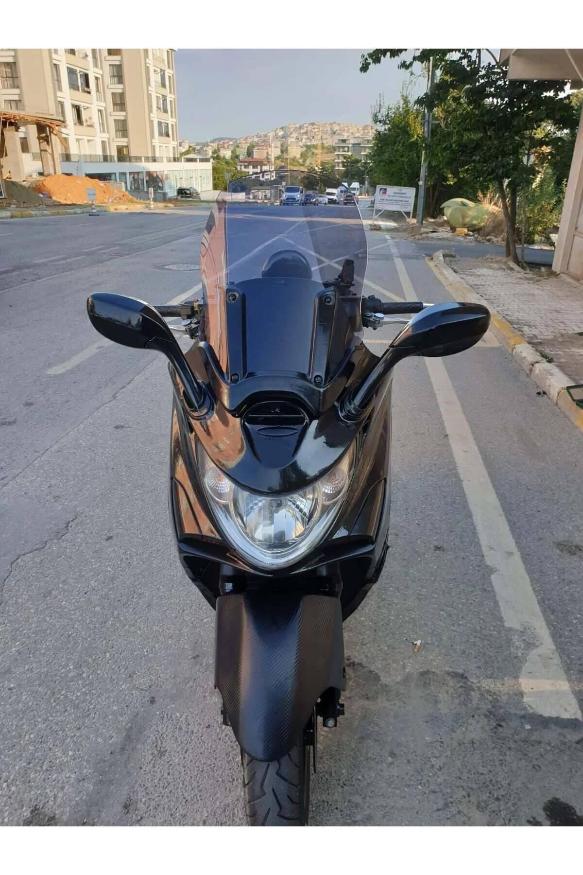 Kymco Xciting 500 İ Ön Cam 2008-2012 Model 62cm Füme Renkli 4mm - Görsel 6