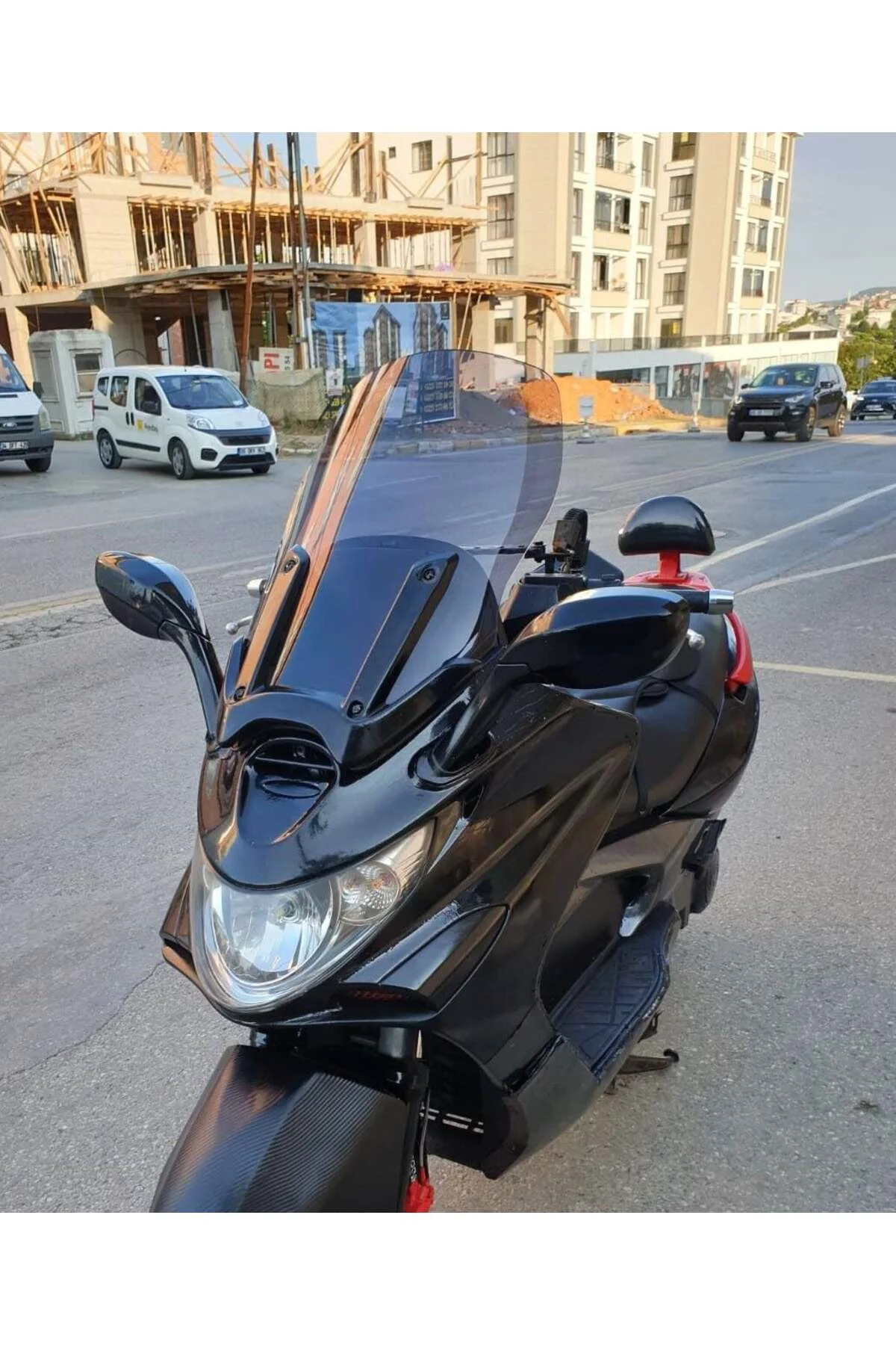 Kymco Xciting 500 İ Ön Cam 2008-2012 Model 62cm Füme Renkli 4mm