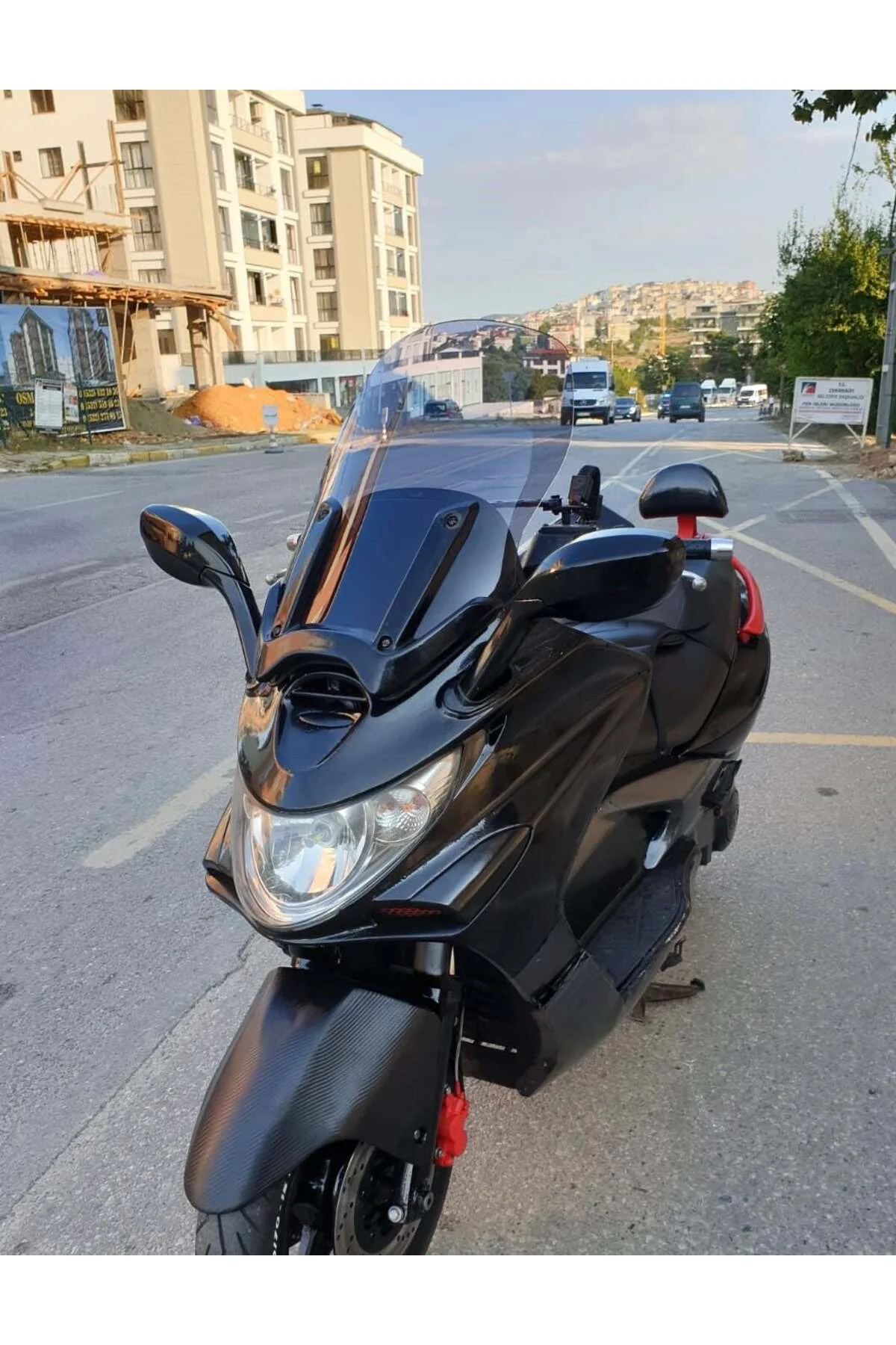 Kymco Xciting 500 İ Ön Cam 2008-2012 Model 62cm Füme Renkli 4mm