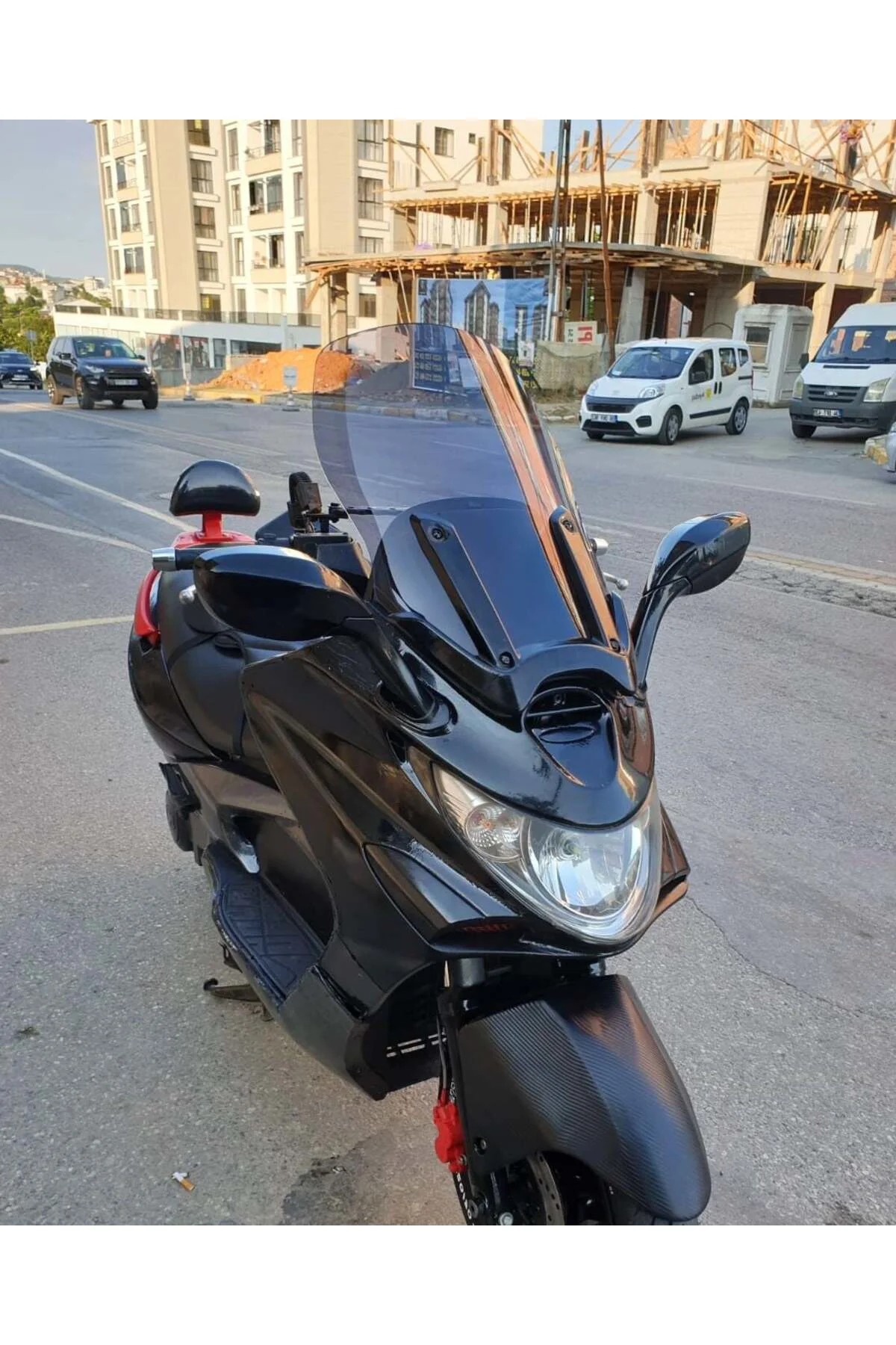 Kymco Xciting 500 İ Ön Cam 2008-2012 Model 62cm Füme Renkli 4mm