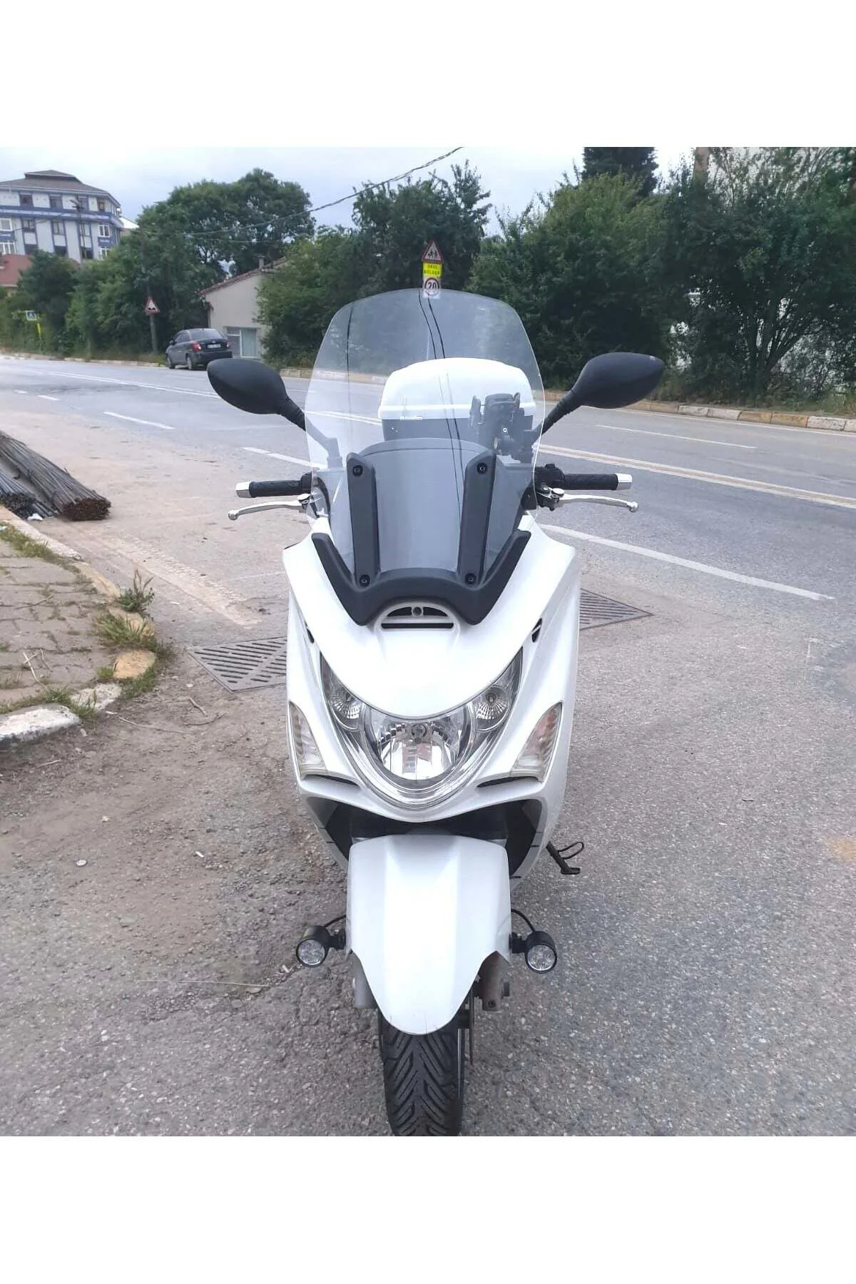 Kymco Xciting 500 İ Ön Cam 2008-2012 Model 62cm Şeffaf Renkli 4mm