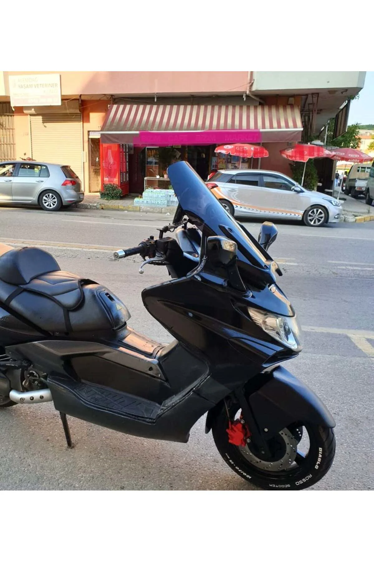 Kymco Xciting 500 İ Ön Cam 2008-2012 Model 62cm Siyah Renkli 4mm