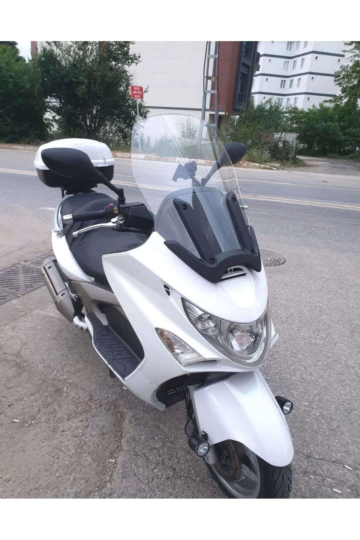 Kymco Xciting 500 İ Ön Cam 2008-2012 Model 62cm Şeffaf Renkli 4mm