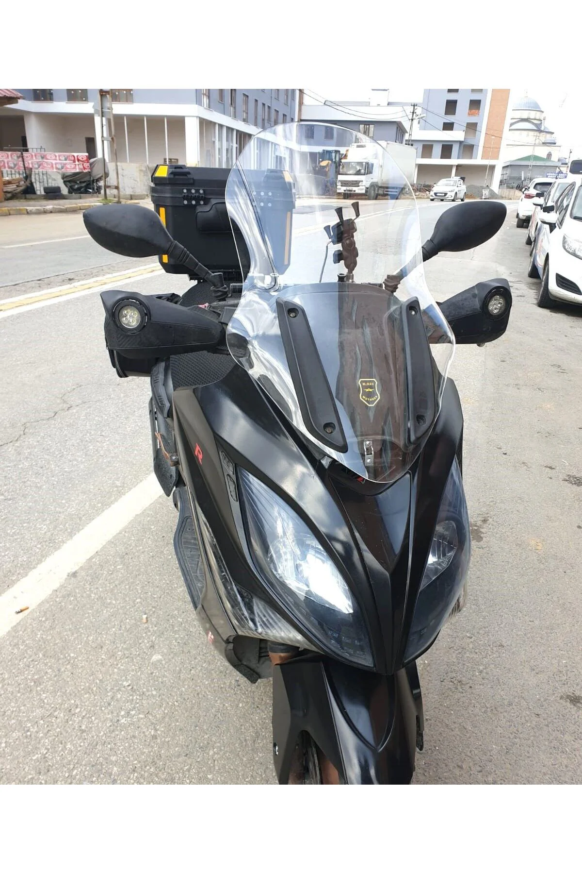 Kymco Xciting 500 R Ön Cam 2010-2011 Model 72cm Şeffaf Renkli 4mm