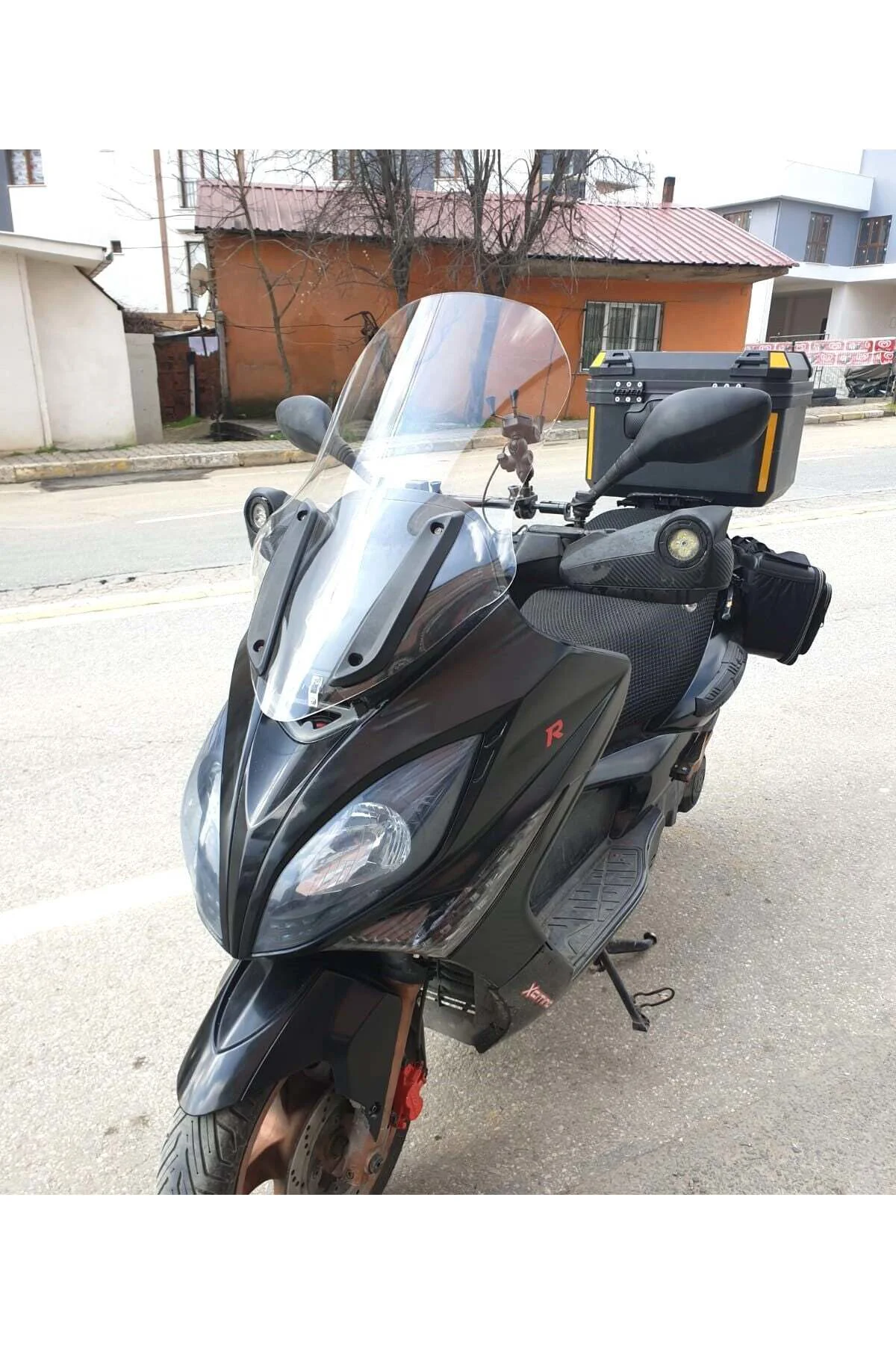 Kymco Xciting 500 R Ön Cam 2010-2011 Model 72cm Şeffaf Renkli 4mm