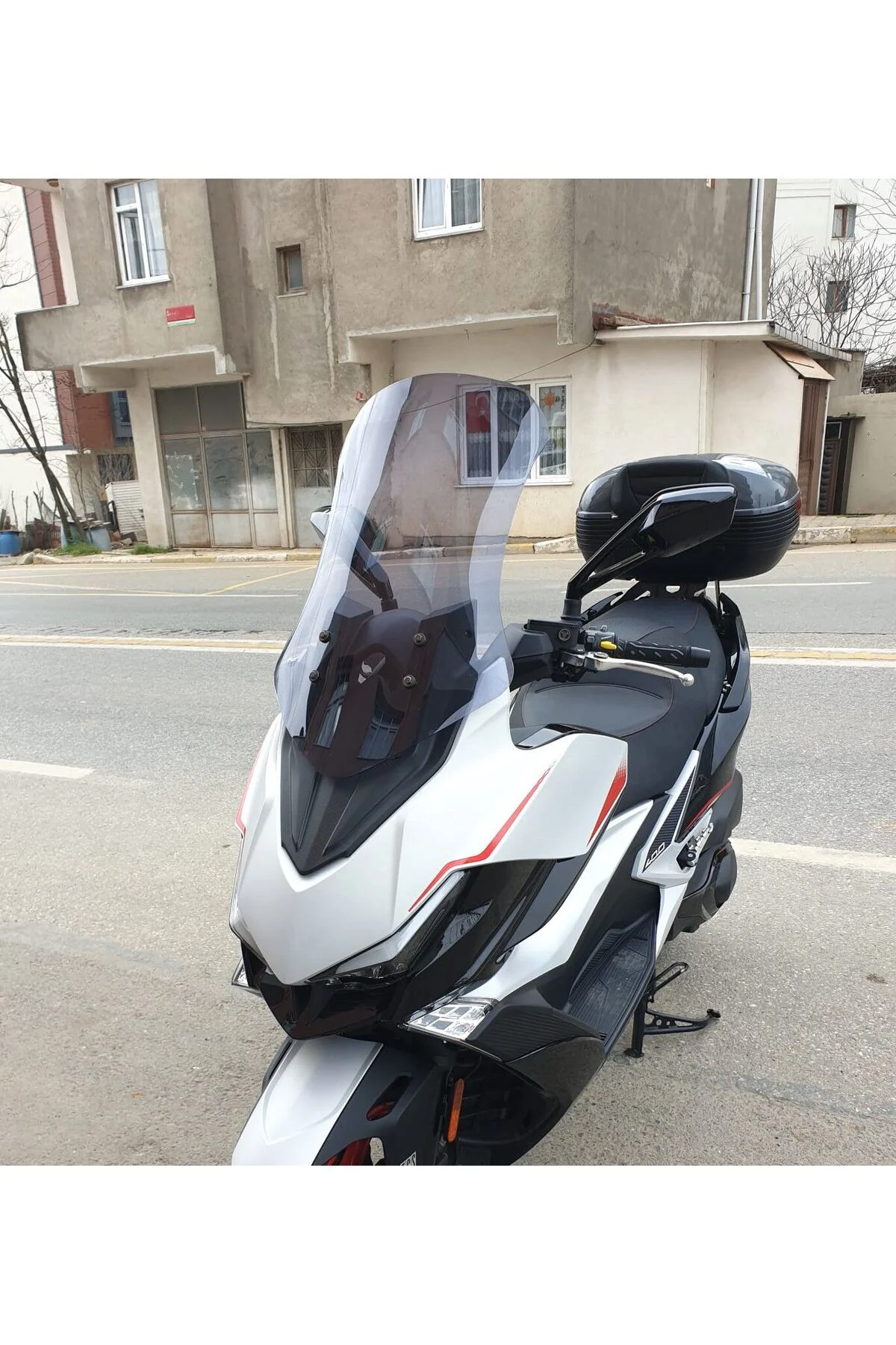 Kymco Xciting S 400 Ön Cam 2023-2026 Model 66cm Füme Renkli 4mm