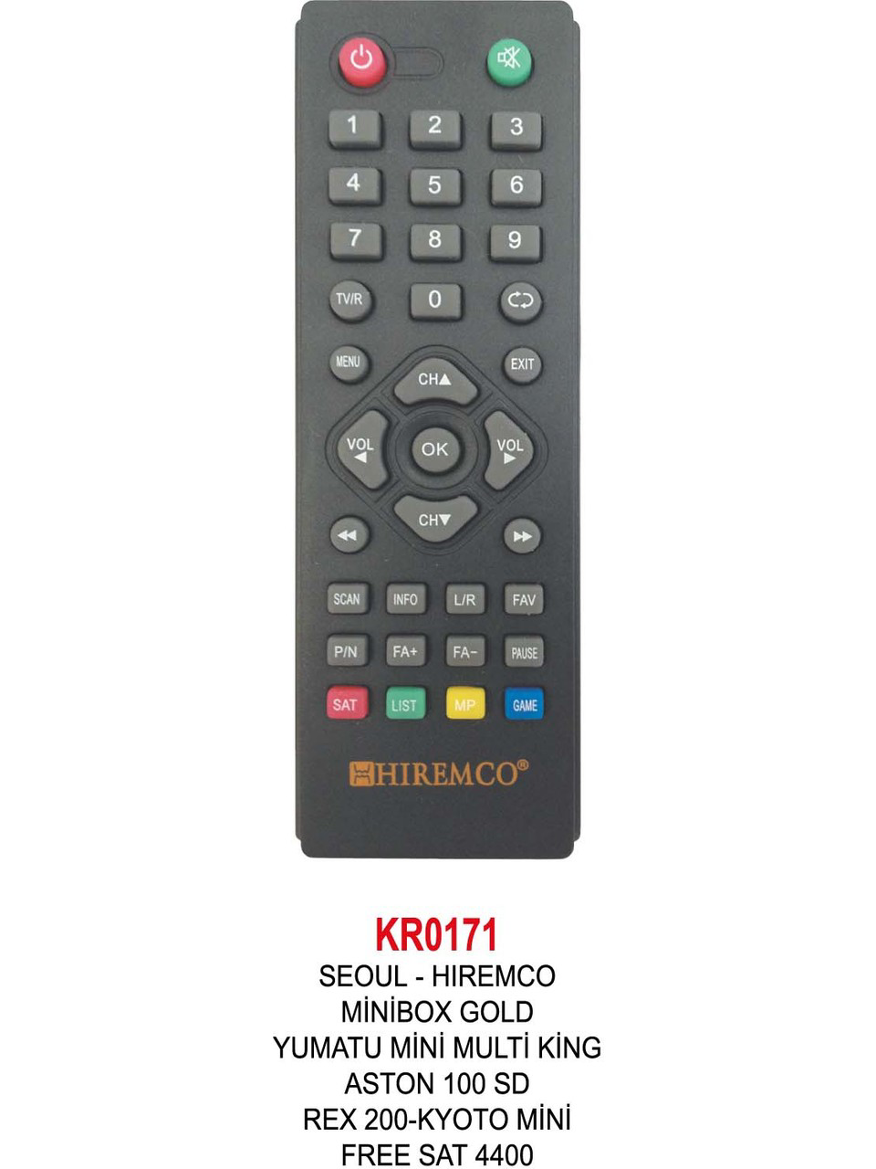 KYOTO Mini-Free Sat 4400 Uydu Kumandası