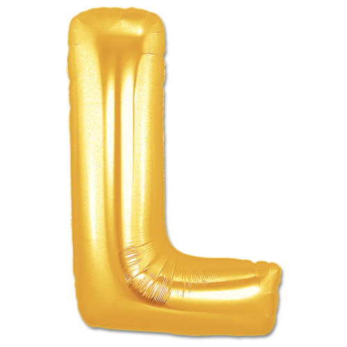 L Harf Folyo Balon Altın Renk  40 inç