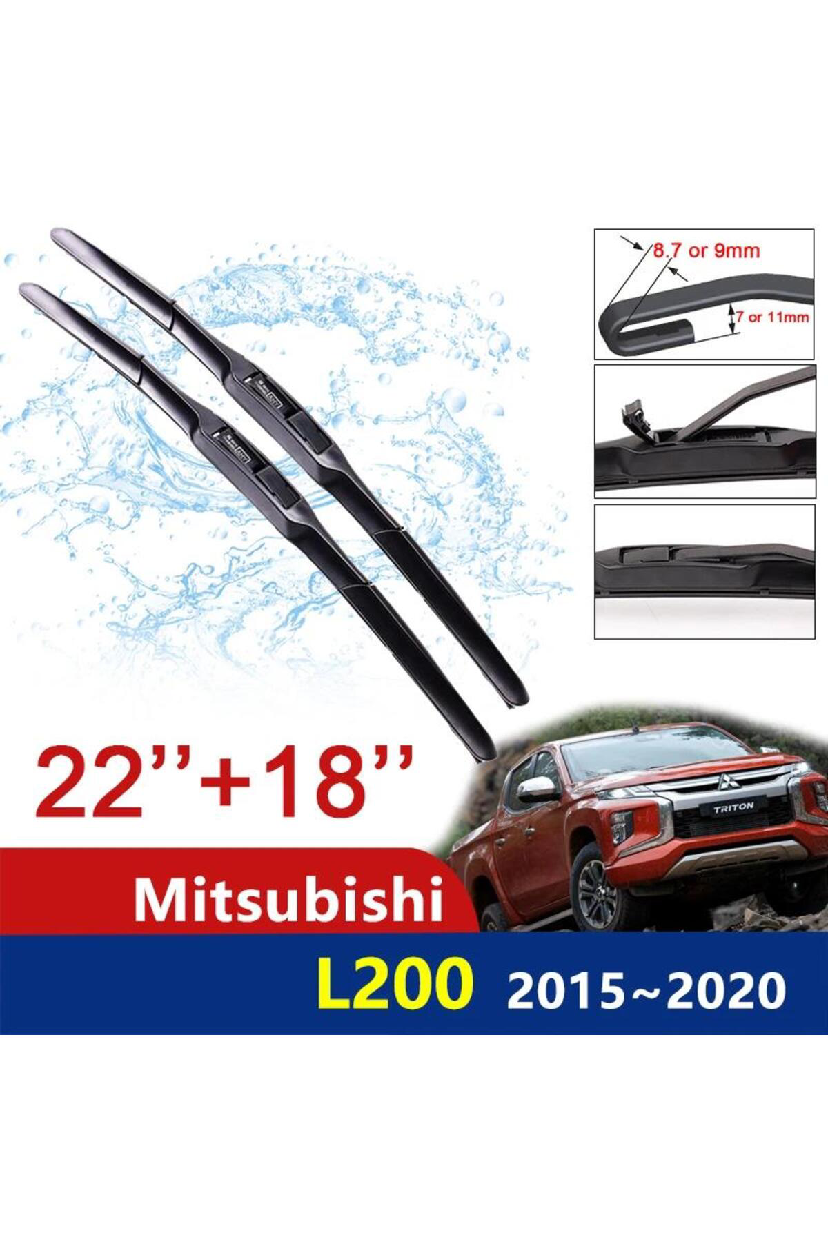 Fesan L200 Ön Cam Hybrid Uyumlu Silecek Takimi 2015--2020