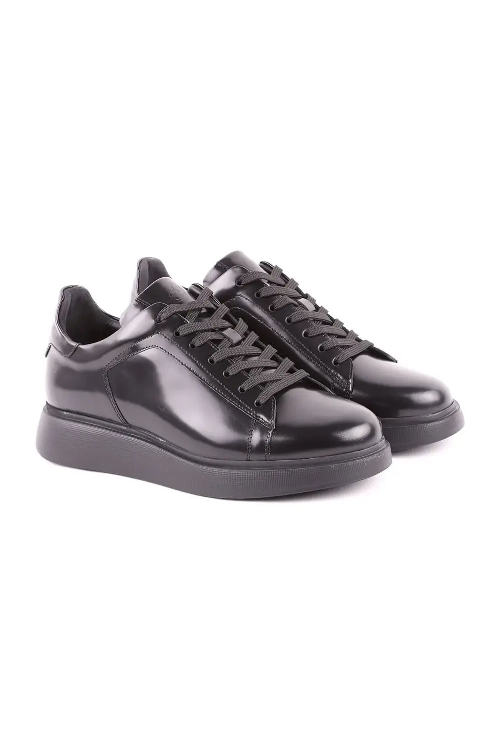 L5253 Açma Deri Erkek Casual Ayakkabı Siyah