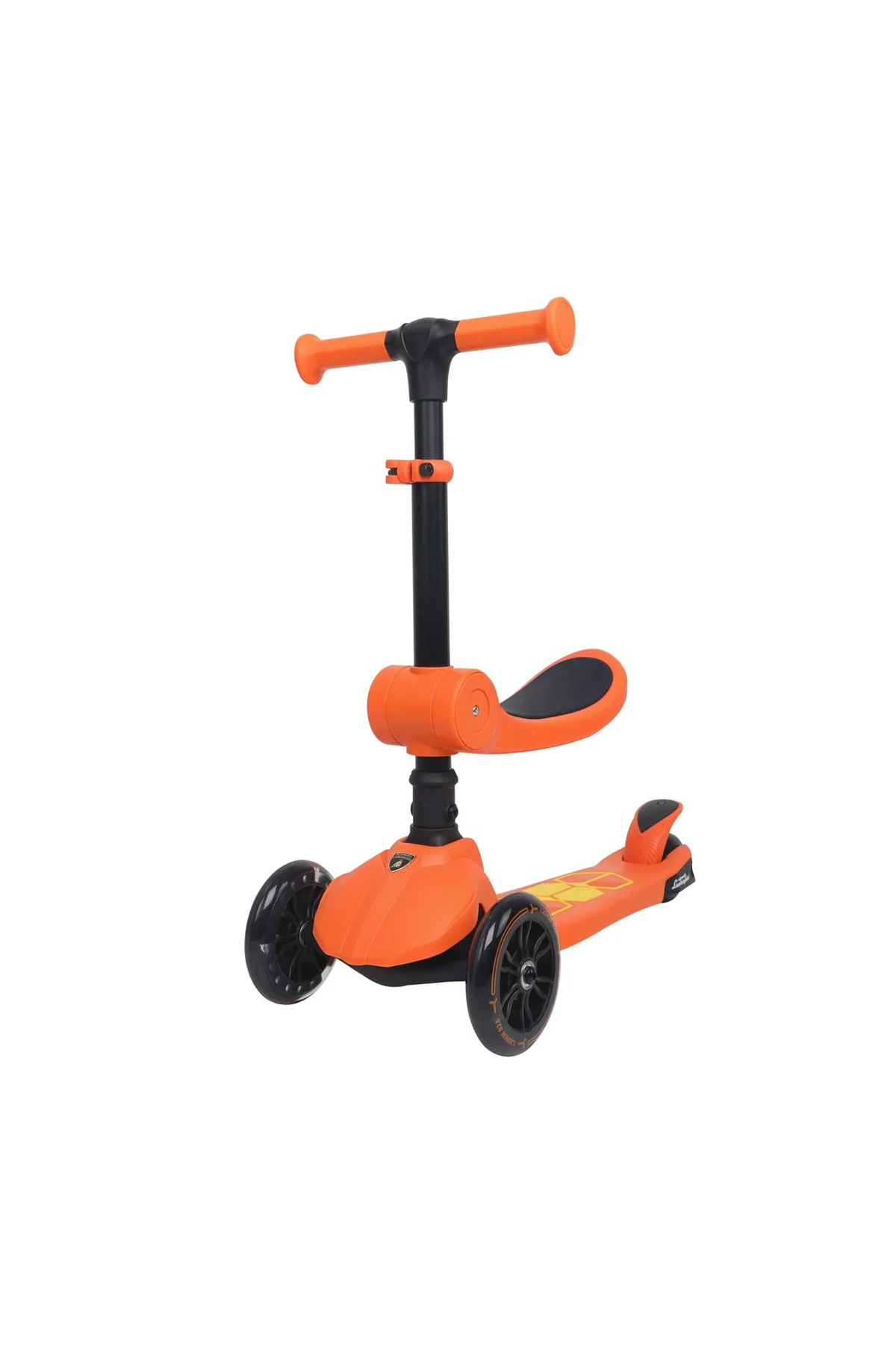 L52In1-O Lamborghini Lisansli Katlanir Oturakli Işikli Scooter Turuncu