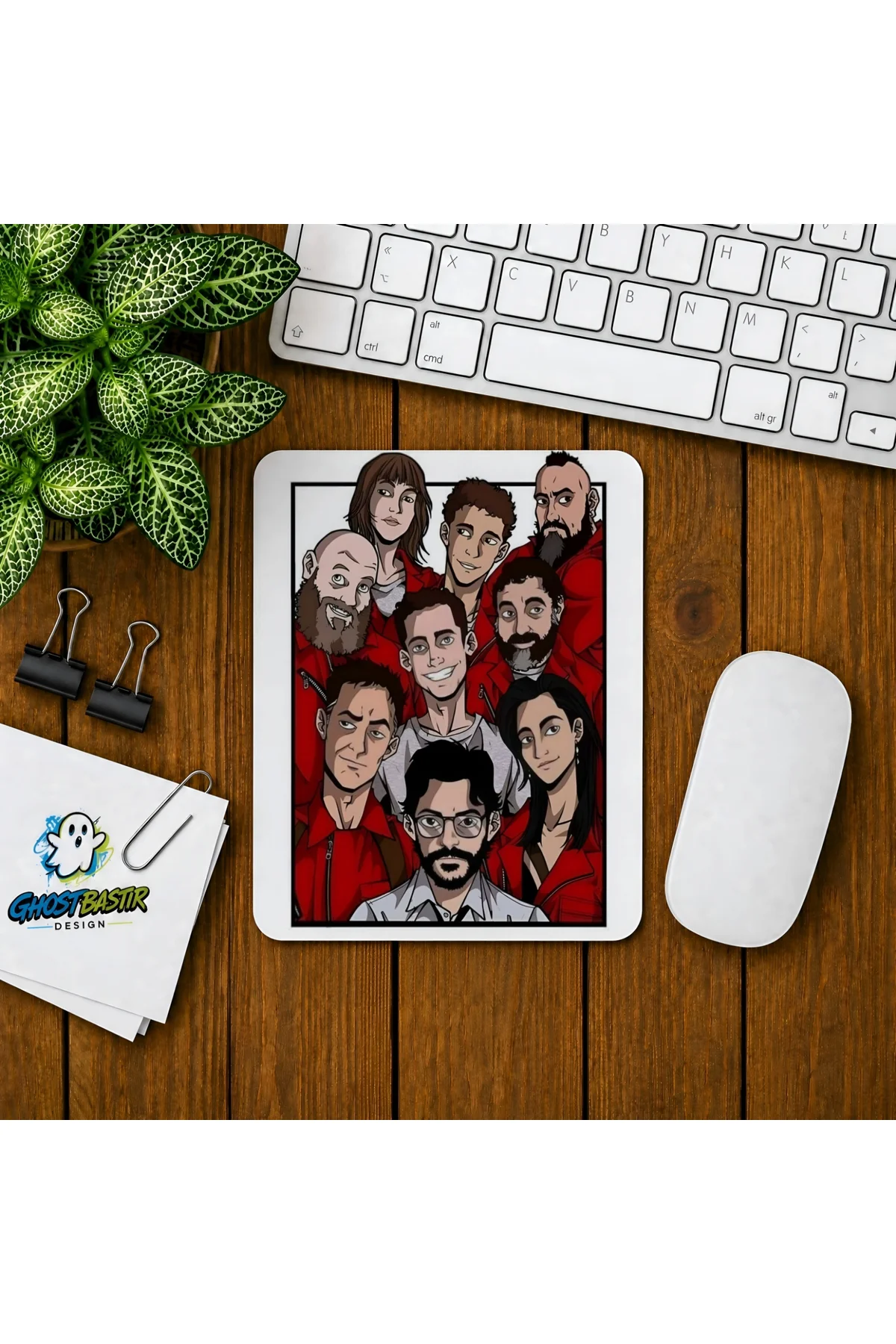 La Casa Da Papel Baskılı Oyuncu Mousepad 0174