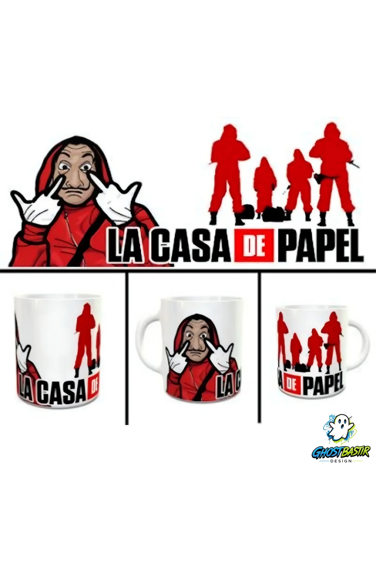 La Casa De Papel Kupa Bardak | Tek Adet K0296