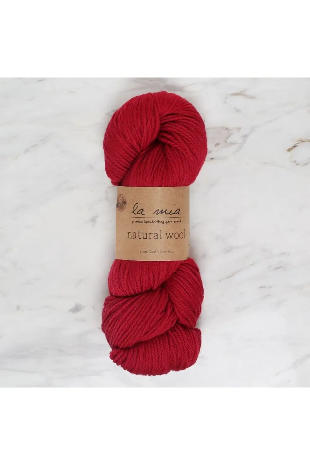 La Mia Natural Wool Koyu Kırmızı El Örgü İpi - L893 - 34395