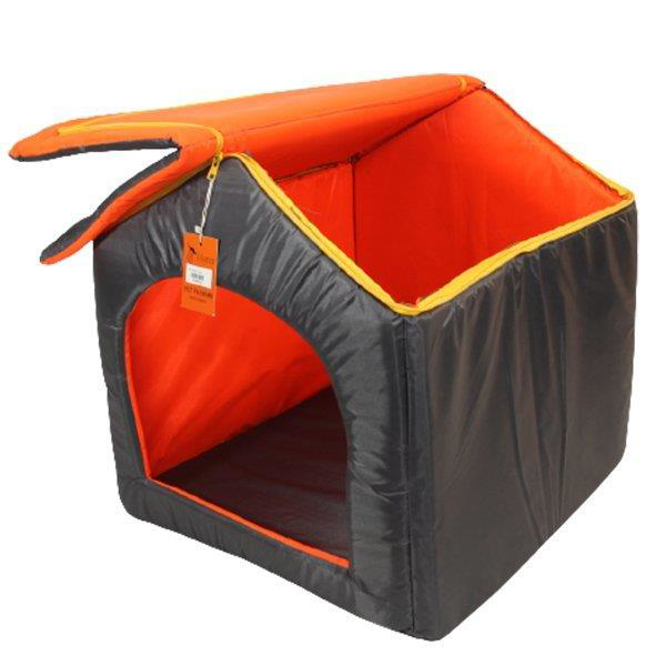 La Vista Dış Mekan Kedi ve Köpek Kulübesi Füme 50-55-52cm