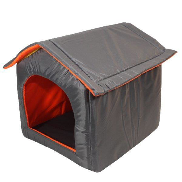 La Vista Dış Mekan Kedi ve Köpek Kulübesi Füme 50-55-52cm