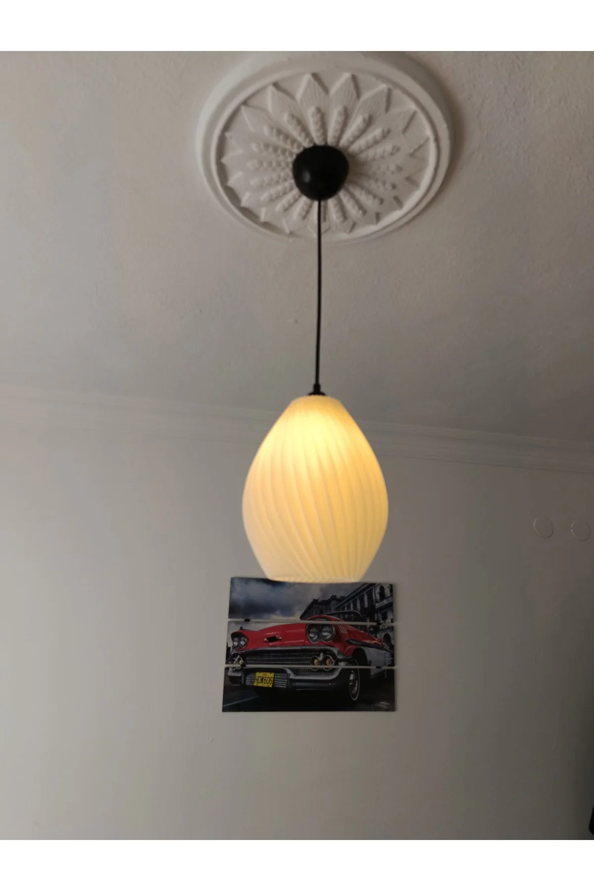 3D DESIGN SPIRAL Bohem Beyaz Sarkıt Avize Modern Tasarım Yatak Odası Salon Yemek Odası
