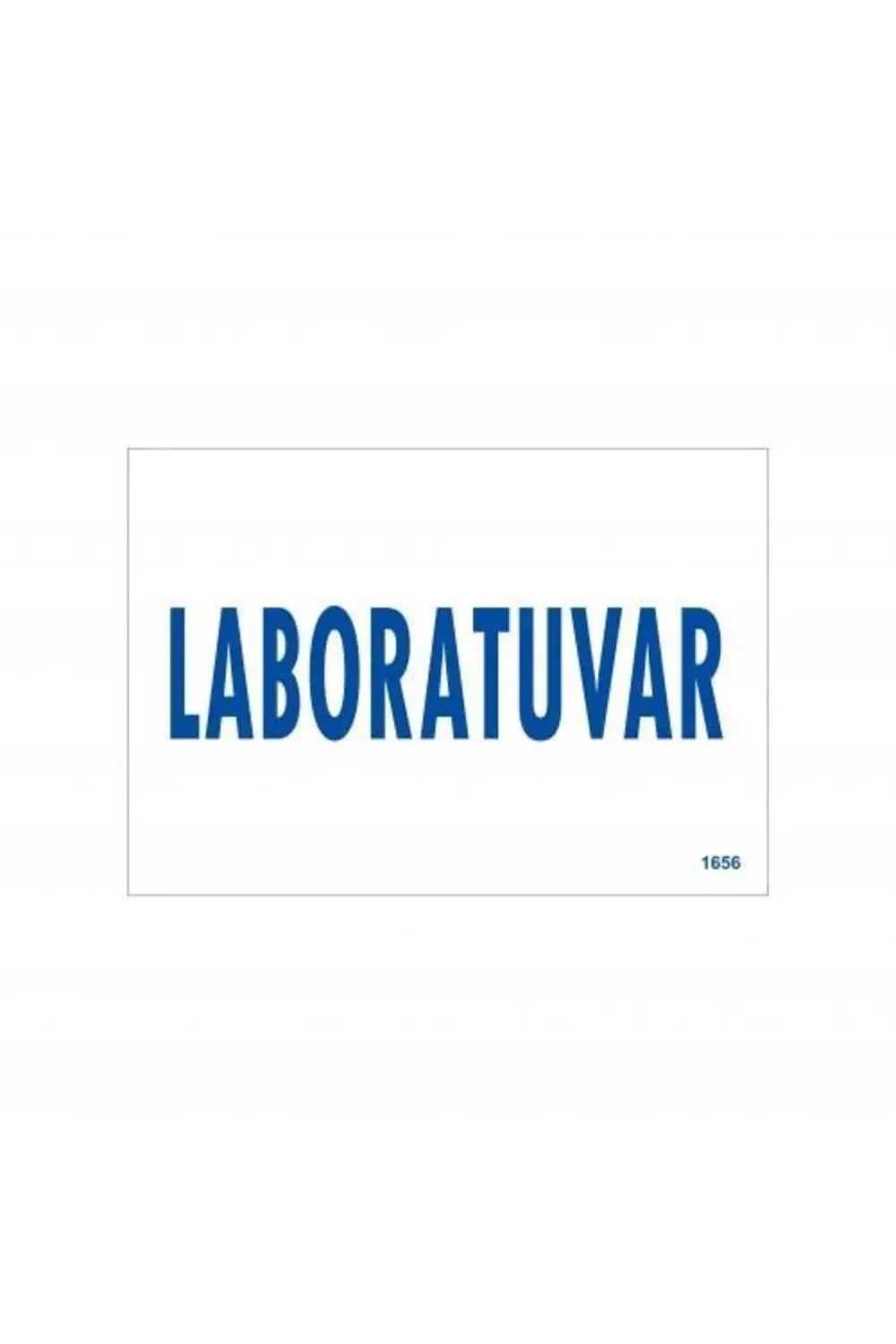 Laboratuvar Uyarı Levhası 17,5x25 KOD:1656