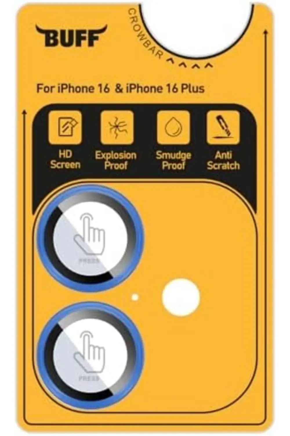 LABS 16 / 16 Plus Metal Kamera 9H Lens Koruyucu (Blue) 395519