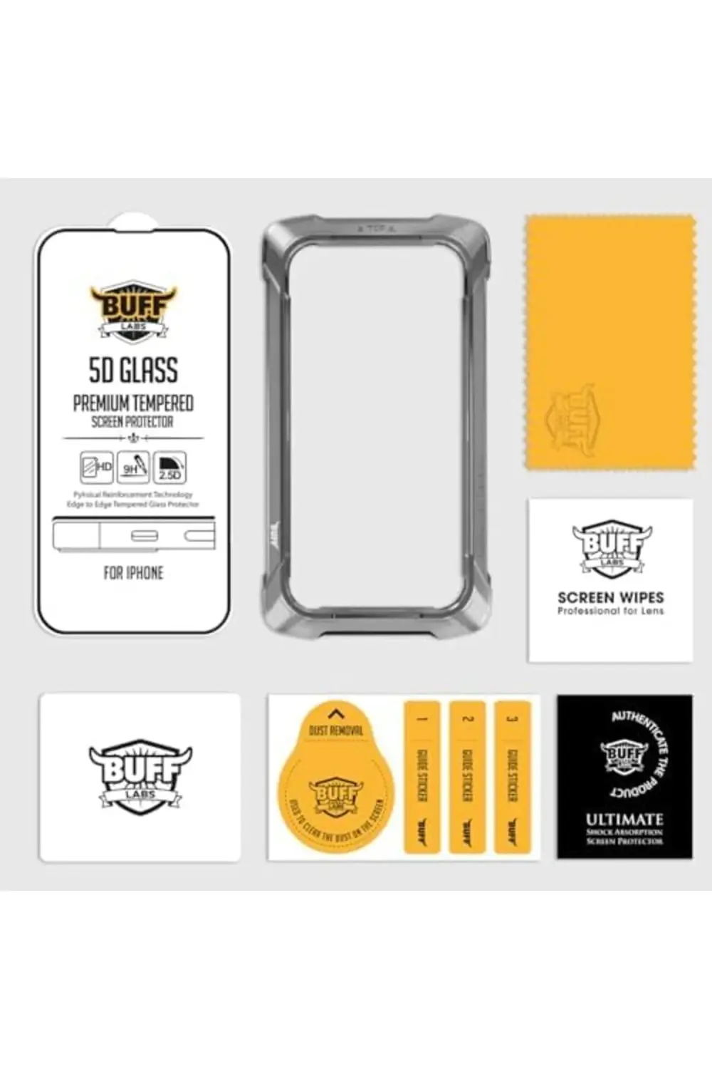 LABS Buff 15 Plus ile Uyumlu 5D Glass Ekran Koruyucu 395519