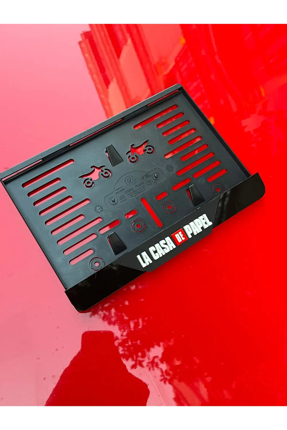 Lacasa de Motorsiklet Plakalık Mat Model