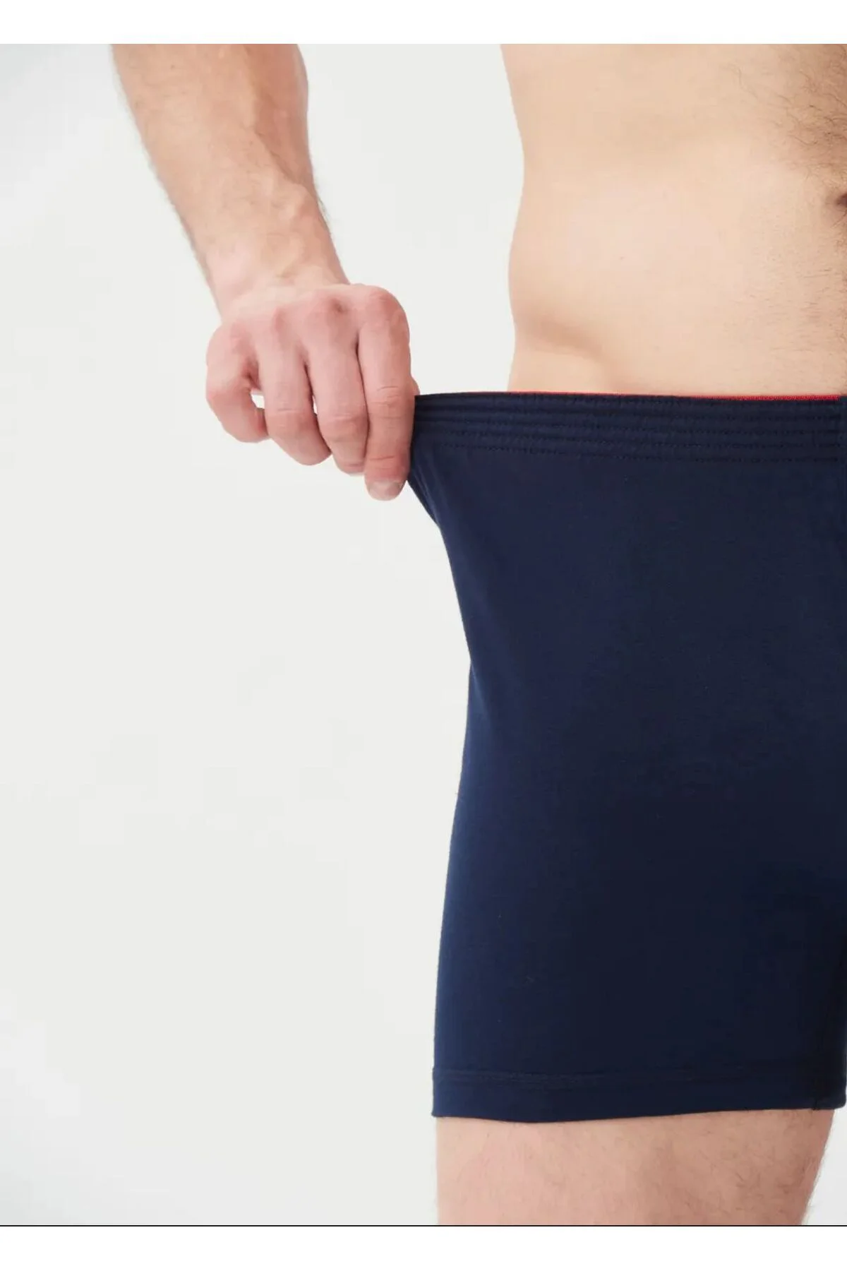 LACİVERT %100 PAMUK HAVLUBEL BOXER