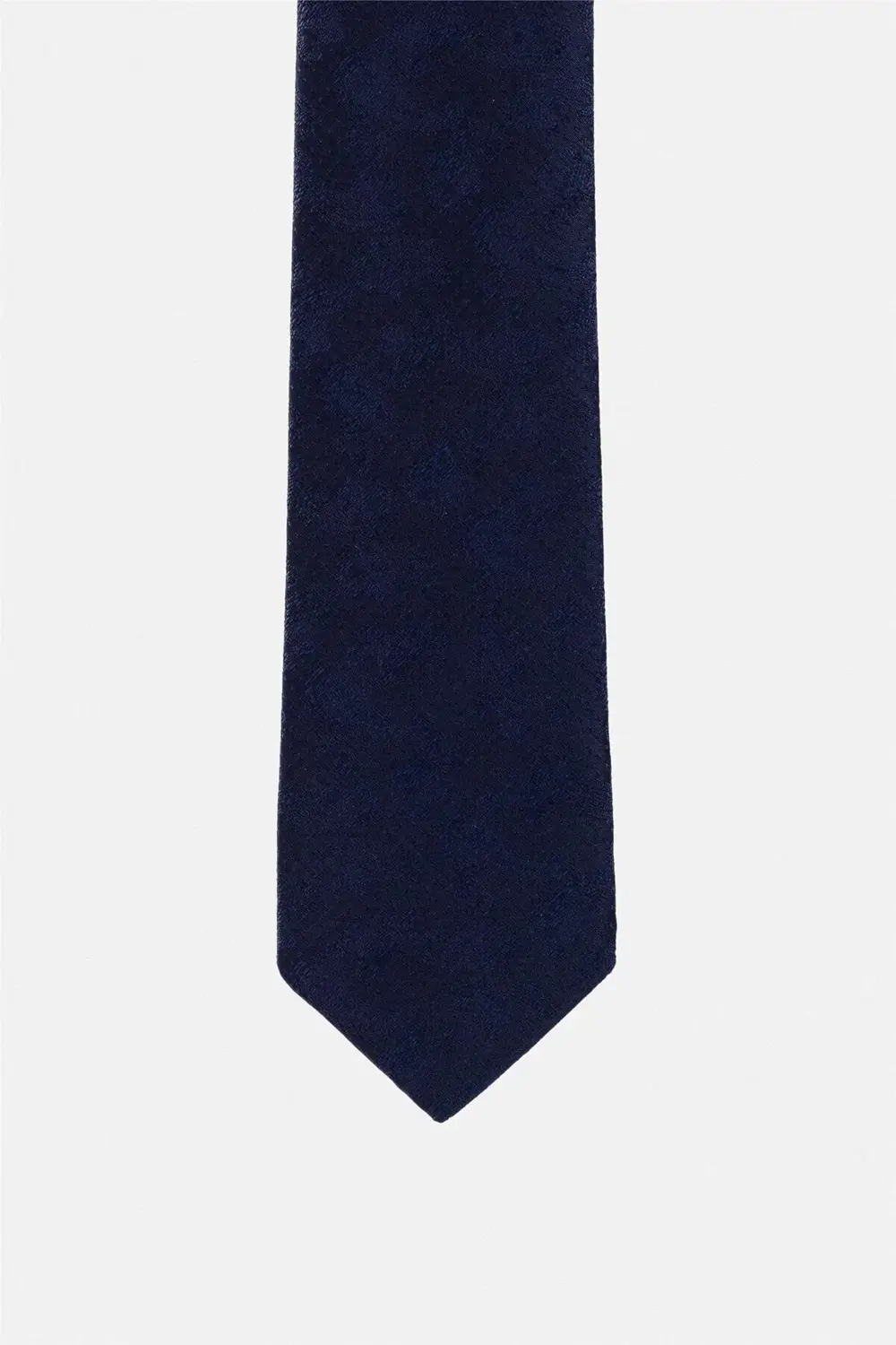 Lacivert Baskılı Kravat