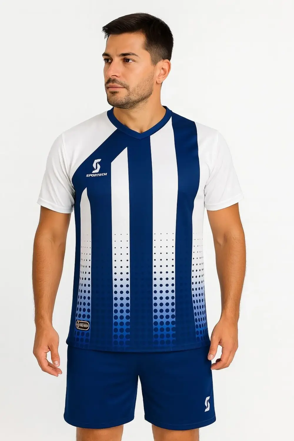 Lacivert-beyaz Forma Takımı K0139 (TEK KELİME ISİM VE NUMARA YAZI