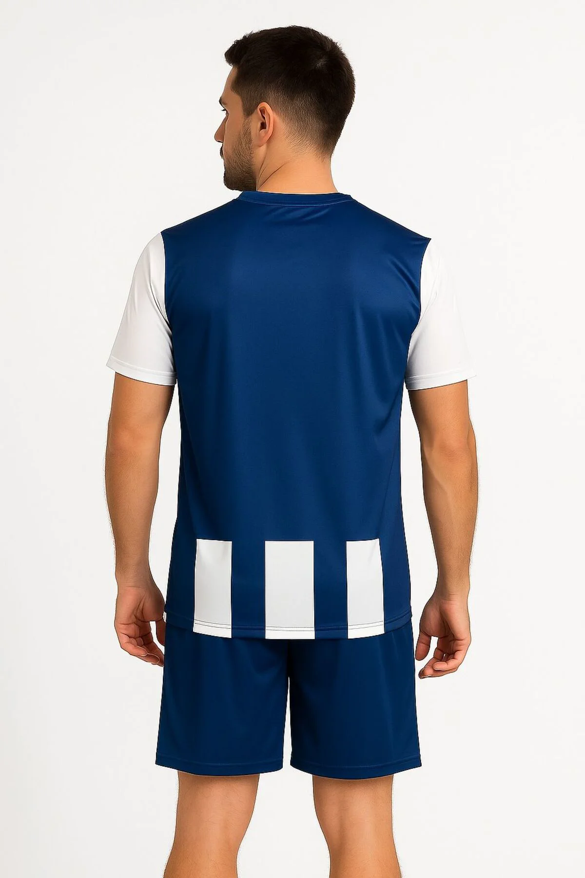 Lacivert-beyaz Forma Takımı K0139 (TEK KELİME ISİM VE NUMARA YAZI