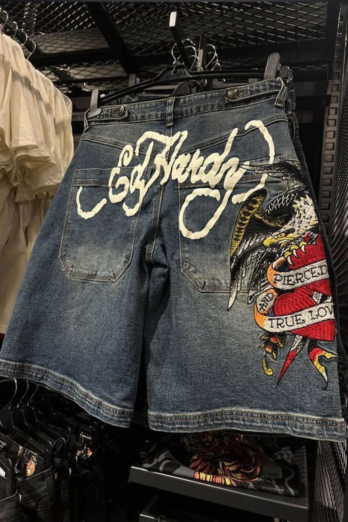 Lacivert Ed Hardy Grafiti Harajuku Y2K Şort Fiyatı, Yorumları ve Özellikleri