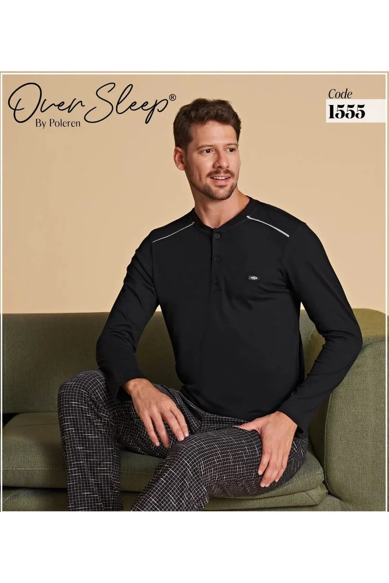 Lacivert Erkek Pijama Takımı L  Beden