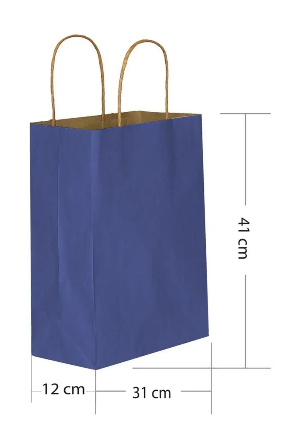 Lacivert Kraft Hediye Çantası 31x12x41 cm 25'li Lacivert Kraft Hediye Çantası 31x12x41 cm 25'li