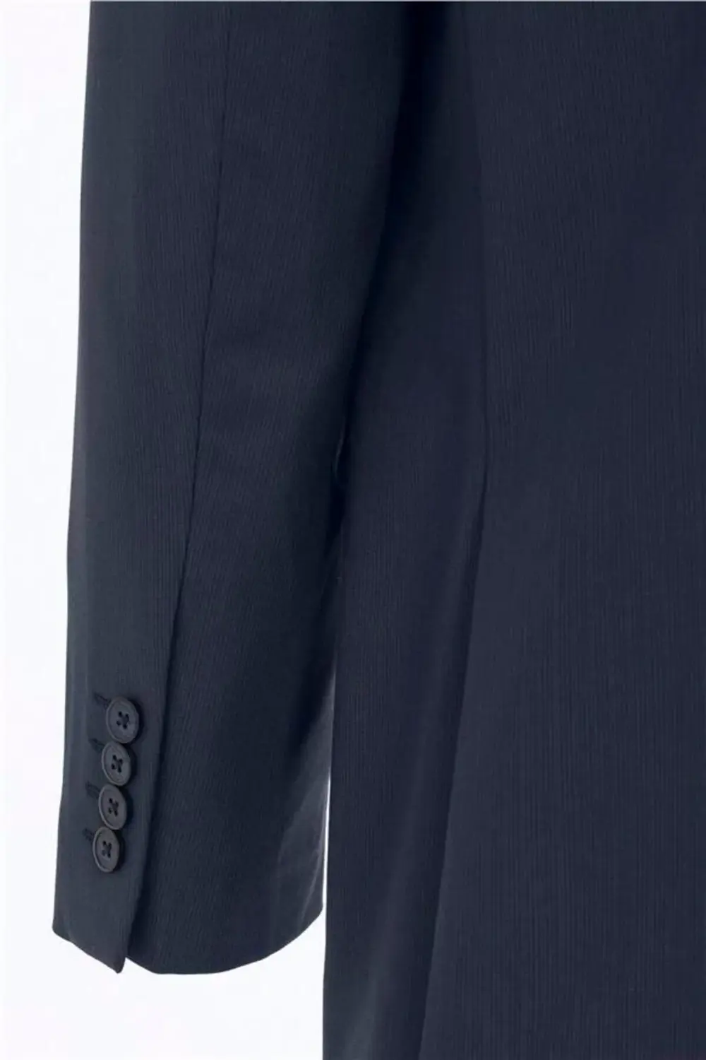 Lacivert Regular Desenli Kruvaze Yaka 4 Drop Takım Elbise