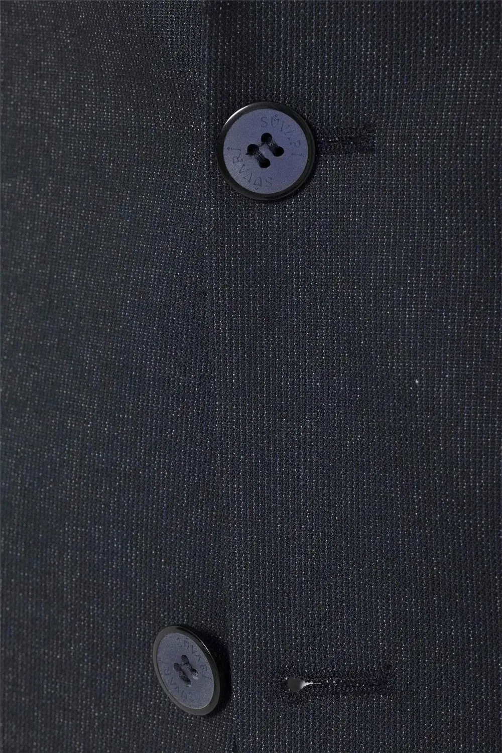 Süvari Lacivert Slim Fit Desenli Sivri Yaka 6 Drop Klasik Takım Elbise