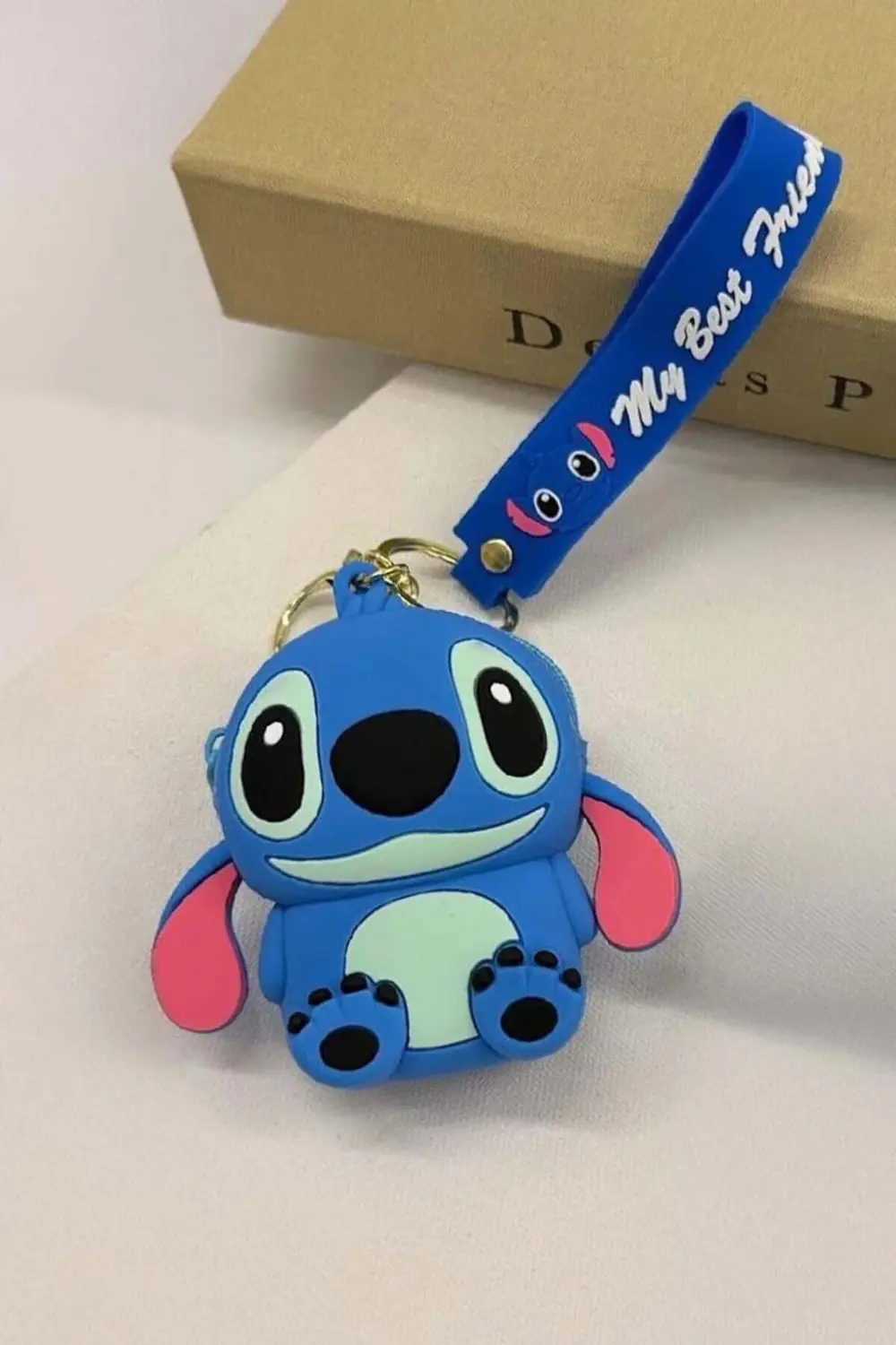 Lacivert Stitch Silikon Bozuk Para Cüzdanı