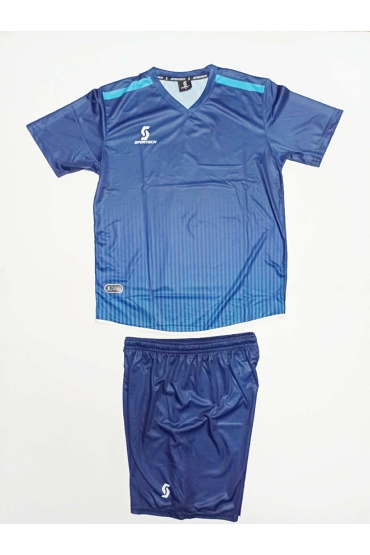 Sportech Lacivert-Turkuaz Forma Takımı K0138 (Tek Kelime İsim Ve Numara Ya