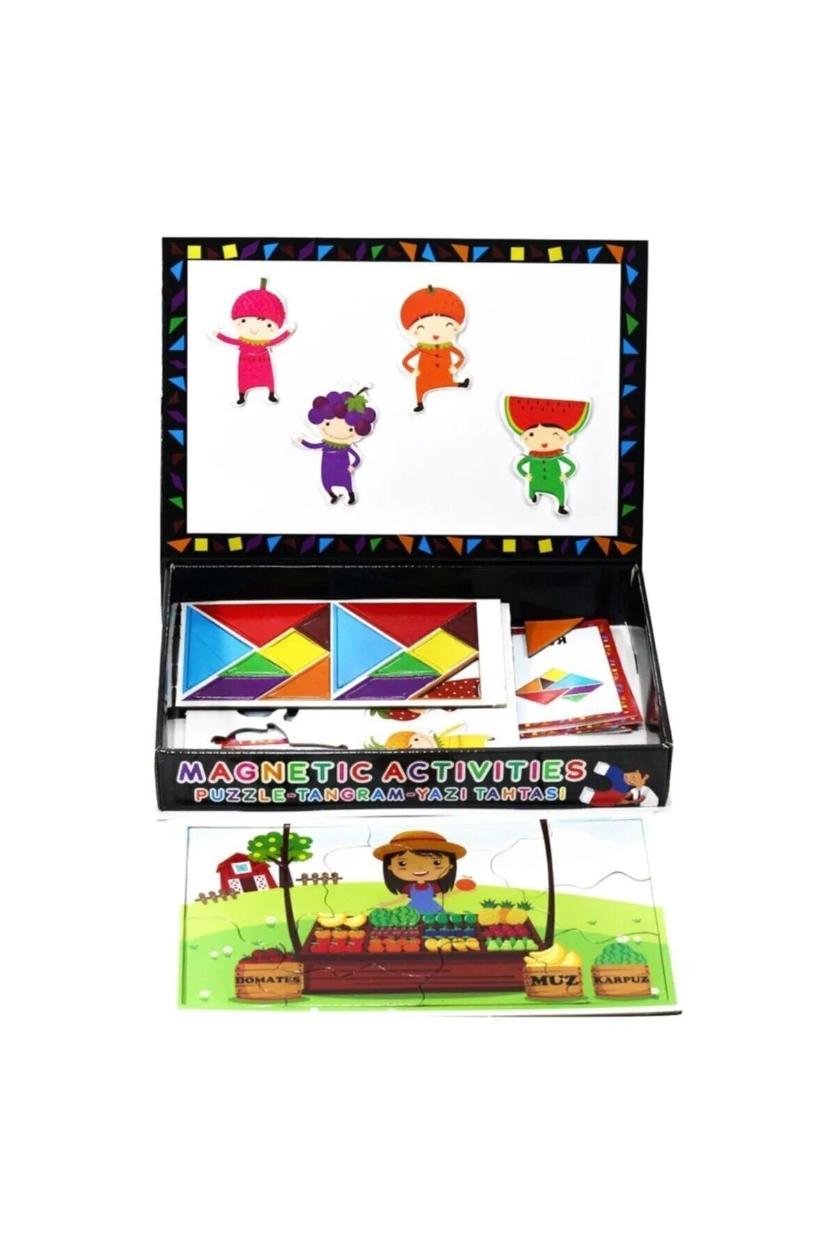 Just Cheap Store Laço Manyetik Aktiviteler Tangram Puzzle Yazi Tahtasi Lc7163