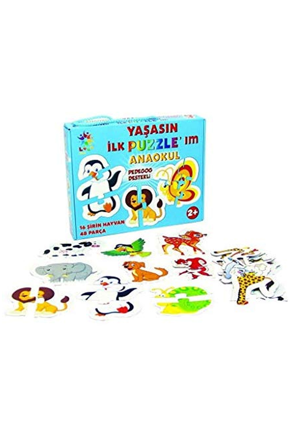 Just Cheap Store Laço Puzzle Lc080 Anaokulu 16 Şirin Hayvan 48 Prç