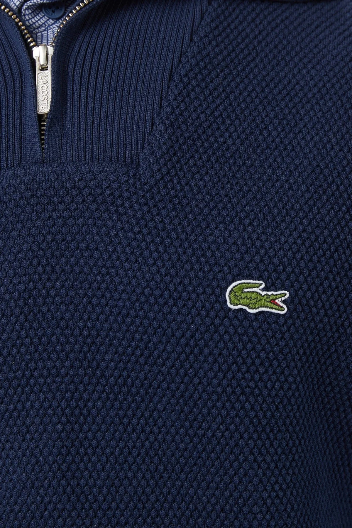 Lacoste Classic Fit Uzun Kollu Yarım Fermuarlı Erkek Triko Kazak Lacivert Fiyatı, Yorumları ve Özellikleri