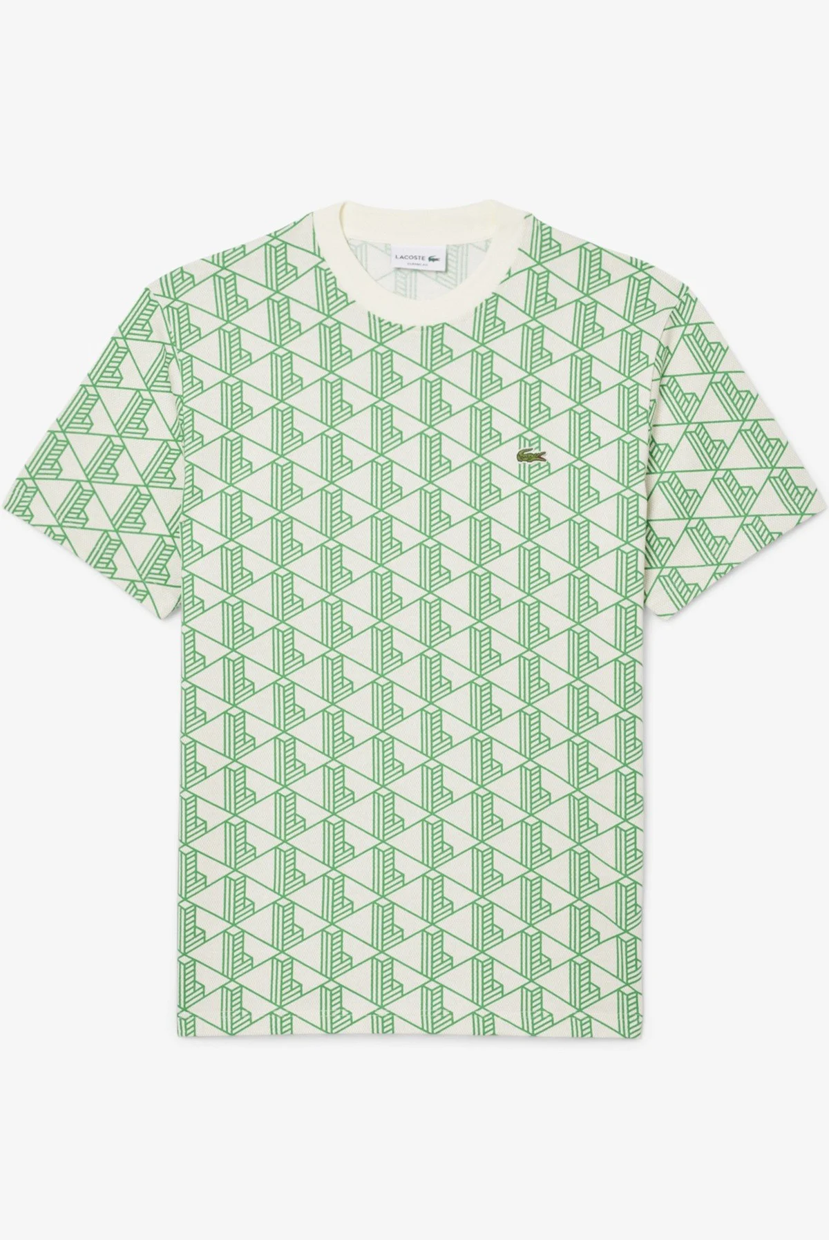 Lacoste Classic Fit Monogram T-shirt Erkek Bisiklet Yaka Tişört Yeşil Fiyatı, Yorumları ve Özellikleri