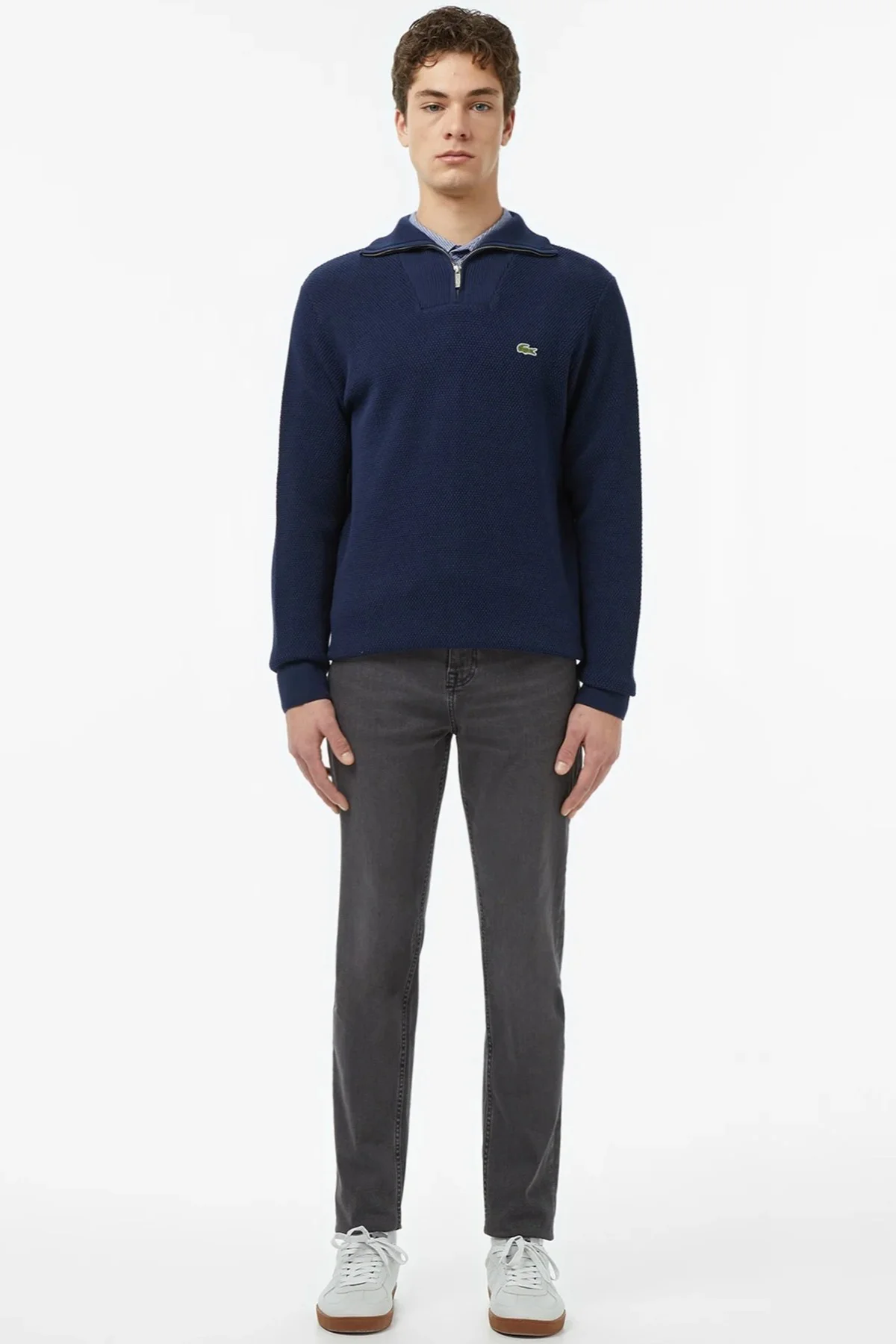 Lacoste Classic Fit Uzun Kollu Yarım Fermuarlı Erkek Triko Kazak Lacivert Fiyatı, Yorumları ve Özellikleri