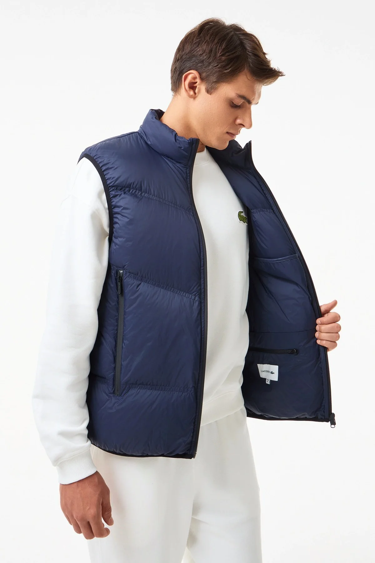Lacoste Down Fill Mens West Dik Yaka Kaz Tüyü Erkek Yelek Lacivert Lacoste Down Fill Mens West Dik Yaka Kaz Tüyü Erkek Yelek Lacivert