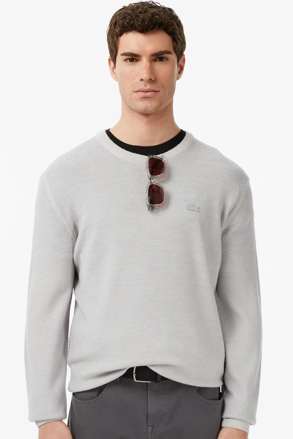 Lacoste Erkek Classic Fit Piramit Örgü %100 Yün Kazak Gri Lacoste Erkek Classic Fit Piramit Örgü %100 Yün Kazak Gri Fiyatı, Yorumları ve Özellikleri